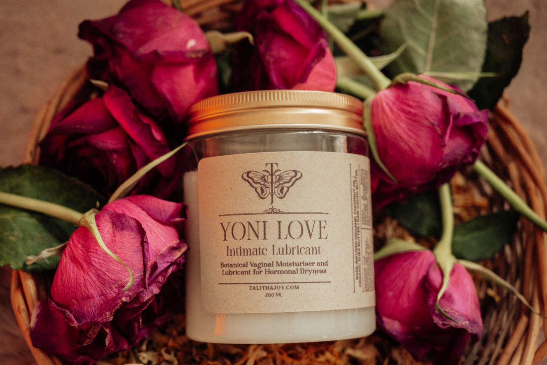 Natural yoni lubricant for intimate hydration care