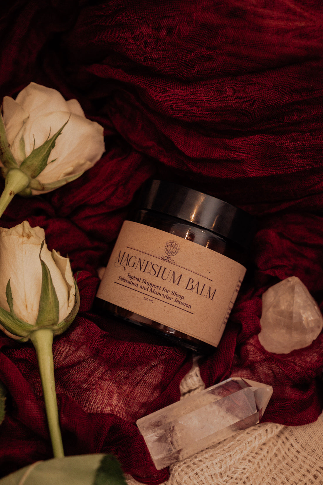 Magnesium sleep balm for relaxation and rest