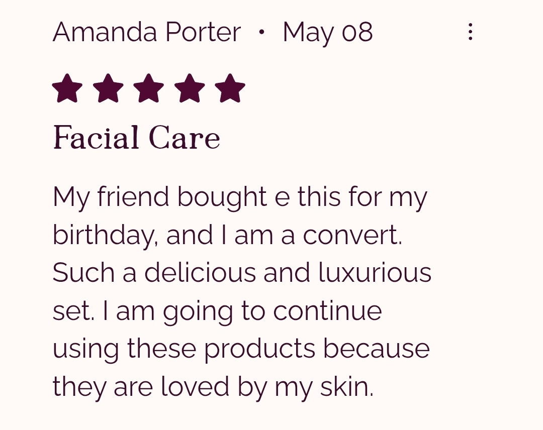 Rose otto facial skincare set for glowing skin