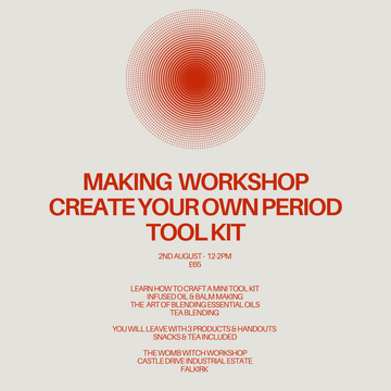 In person Workshop- Make your own period tool kit