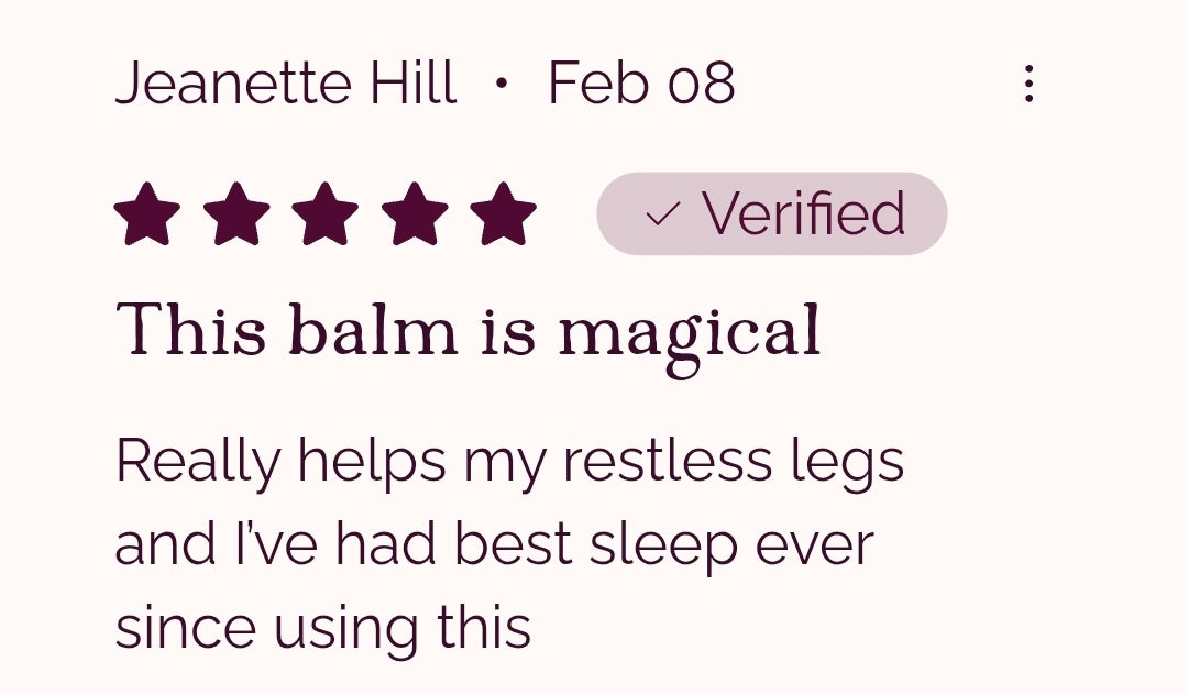 Magnesium sleep balm for relaxation and rest